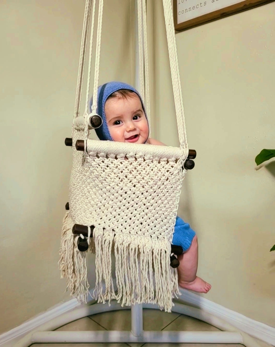 Macrame Boho Baby Swing
