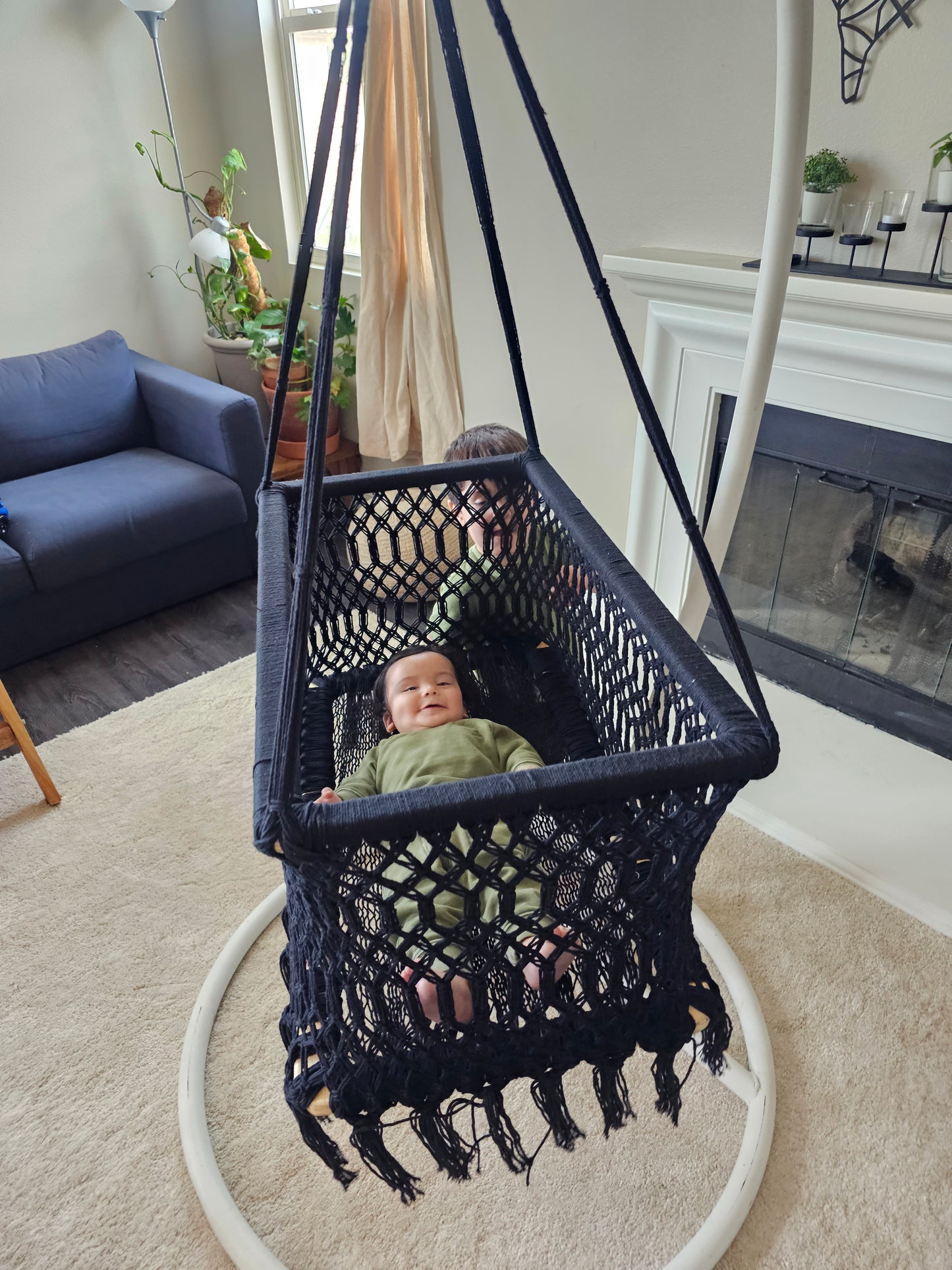 Baby Macrame Square Bassinet