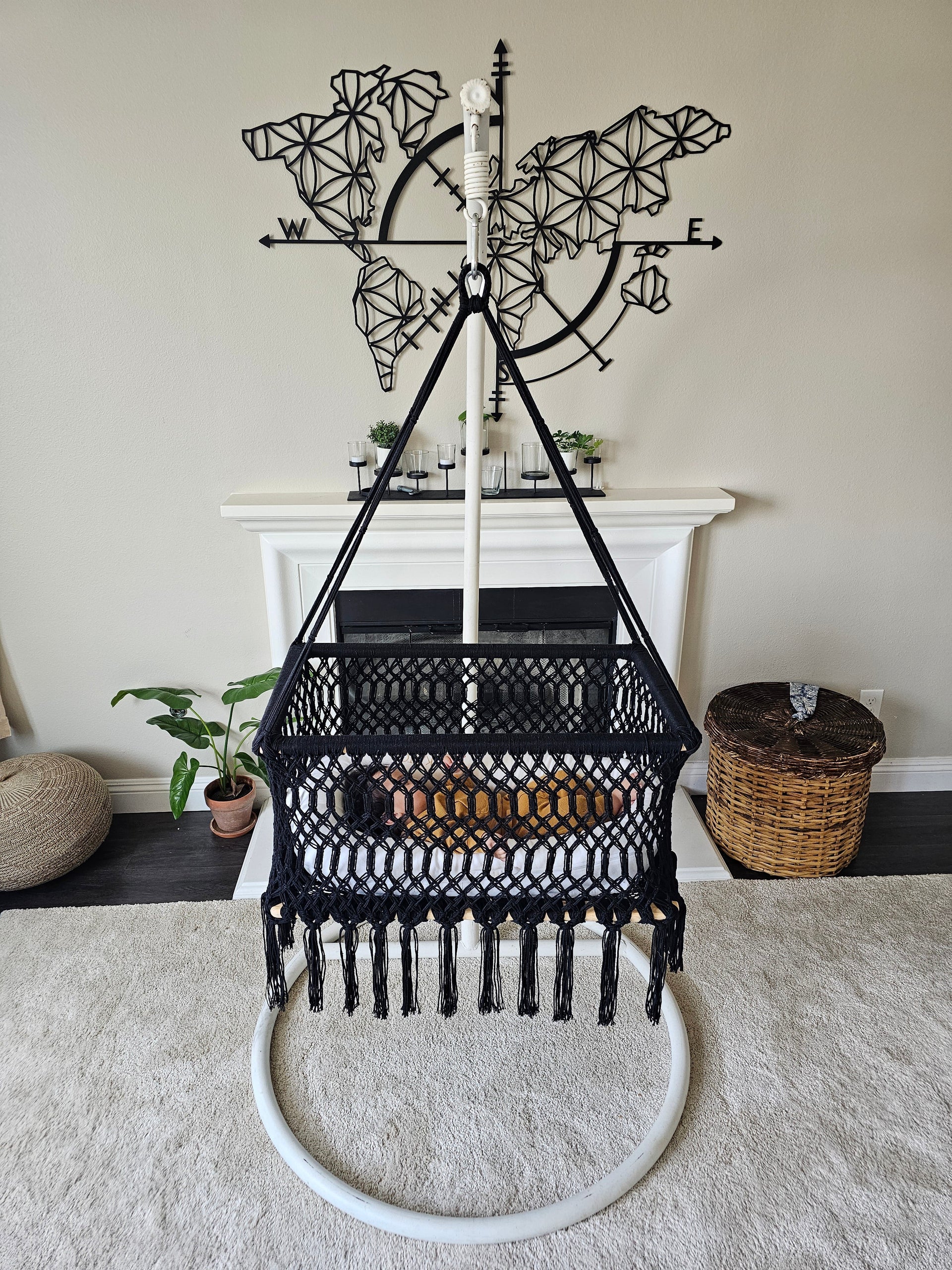 Baby Macrame Square BassinetBaby Macrame Square Bassinet Baby