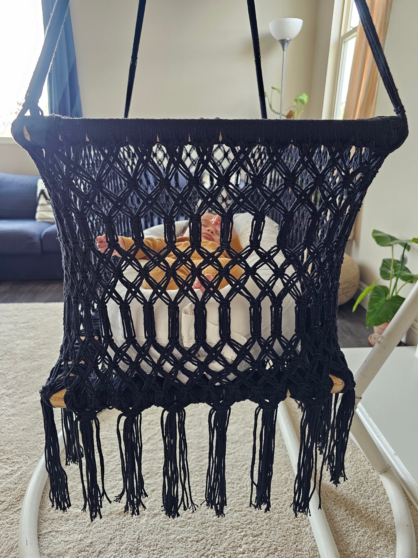 Baby Macrame Square Bassinet