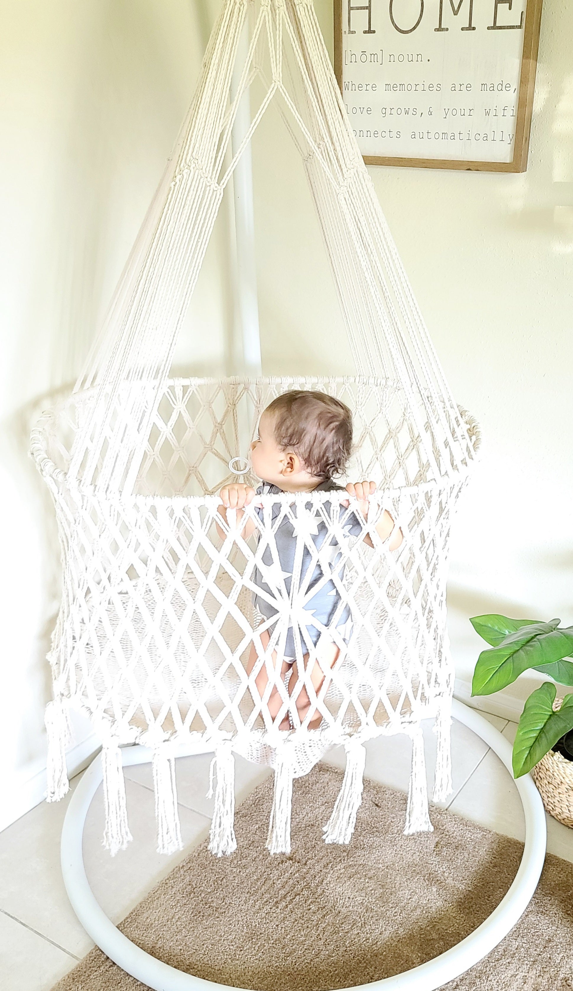 Hanging bassinet online