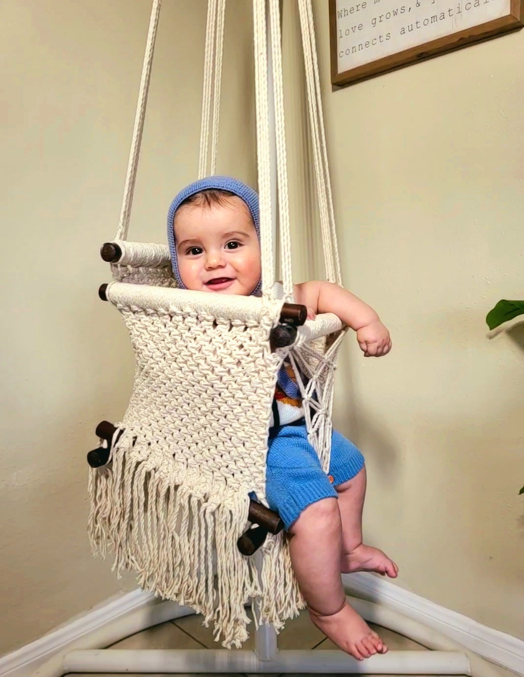 Macrame Boho Baby Swing